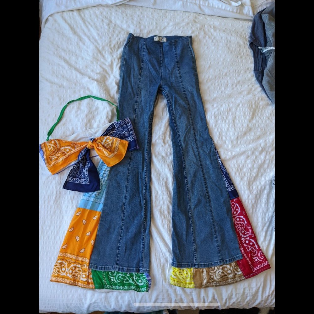 Custom Bandana Pant and Bandeau Set